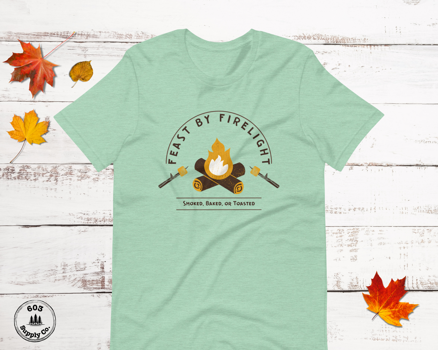 Feast by Firelight (Dark Graphic) - Unisex t-shirt