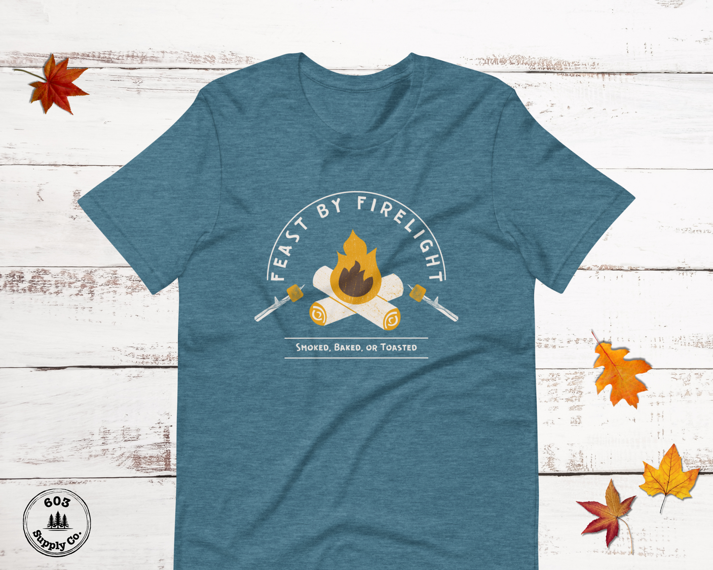 Feast by Firelight (Light Graphic) - Unisex t-shirt