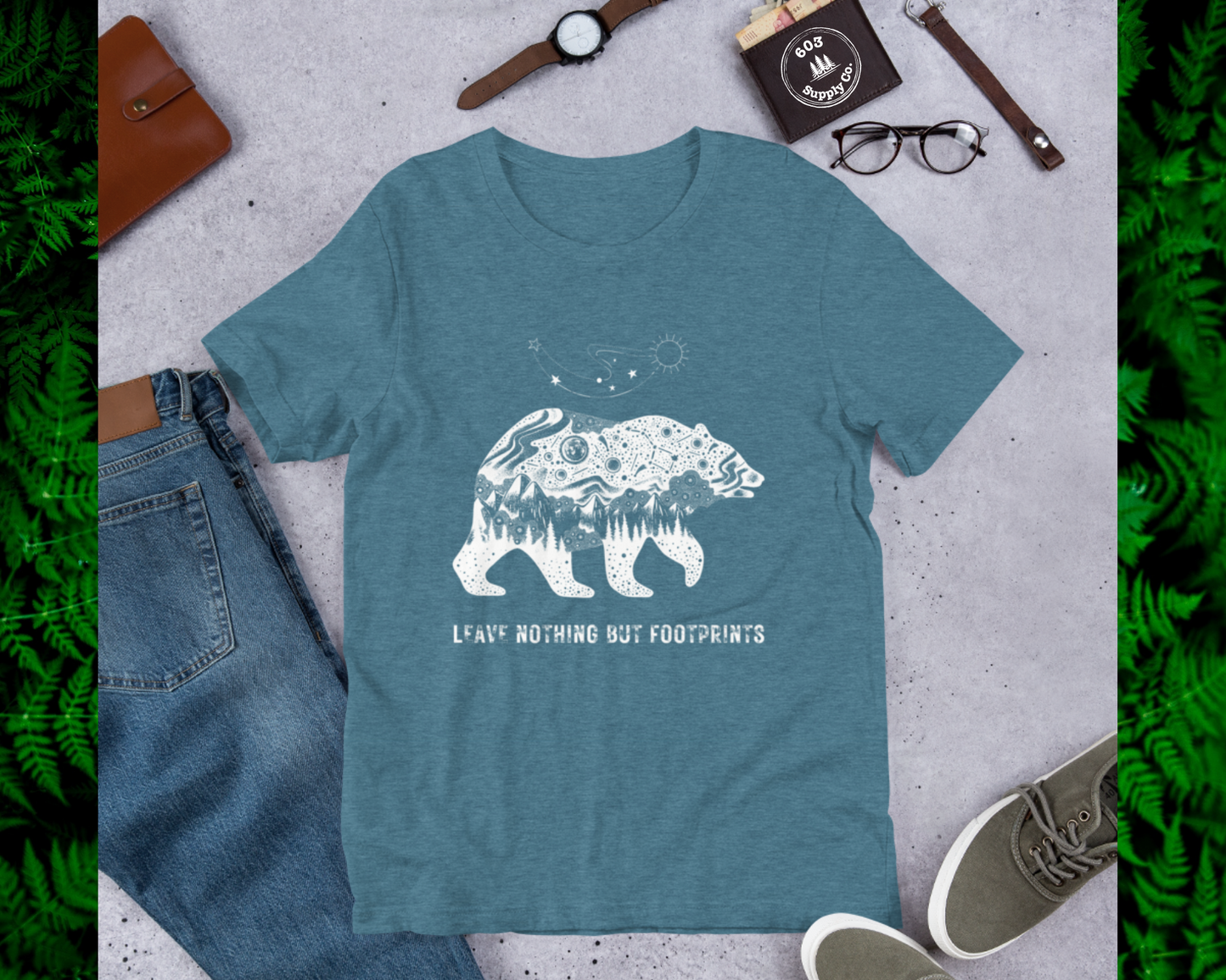 Leave Nothing but Footprints - Unisex t-shirt