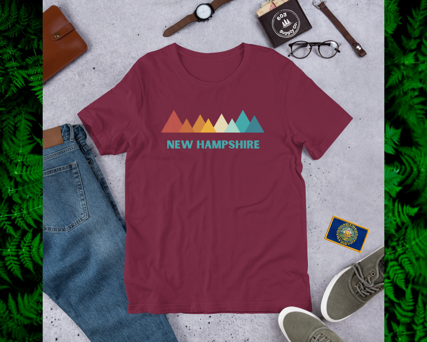 New Hampshire (Retro) - Unisex t-shirt