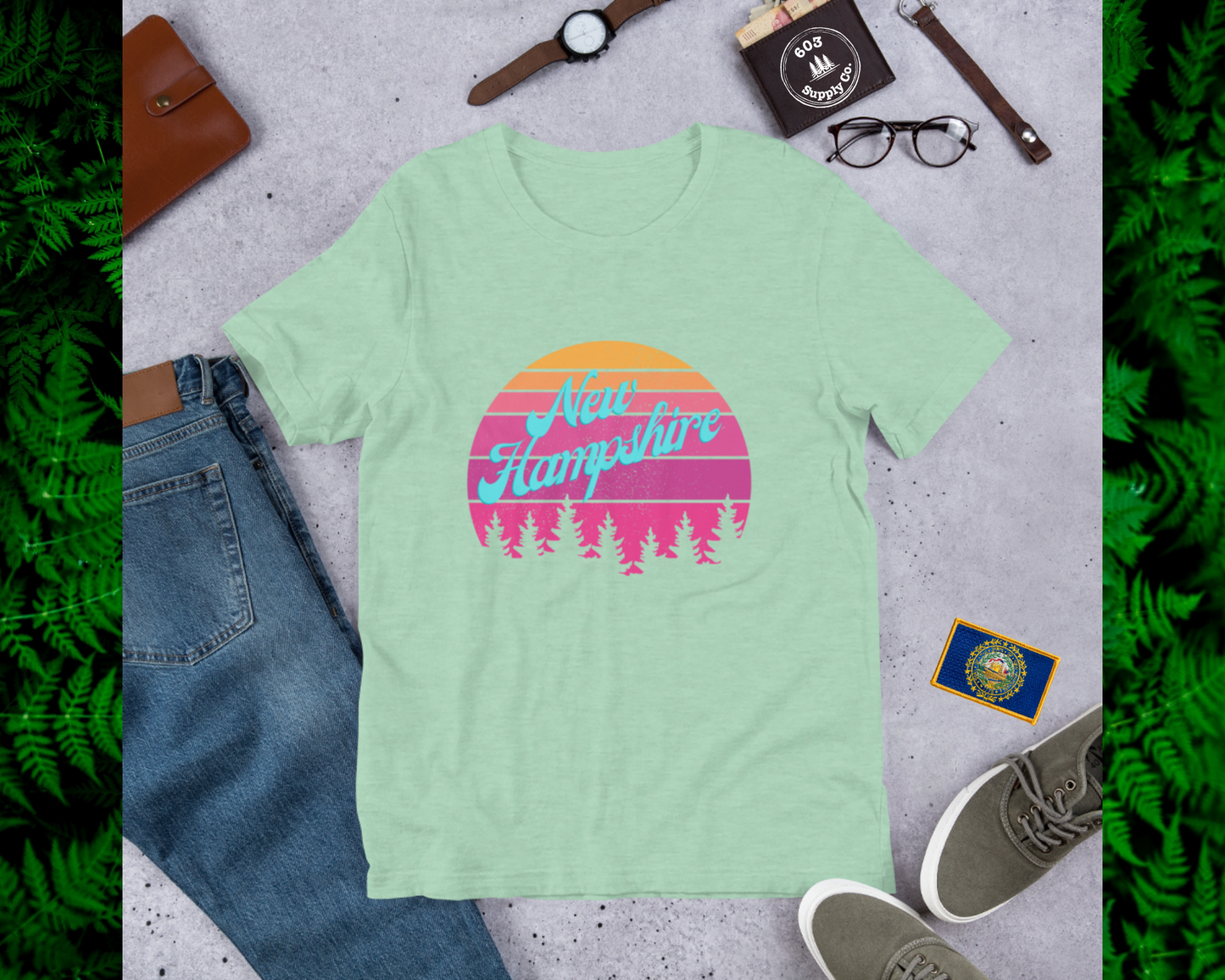 New Hampshire (Retro) - Unisex t-shirt