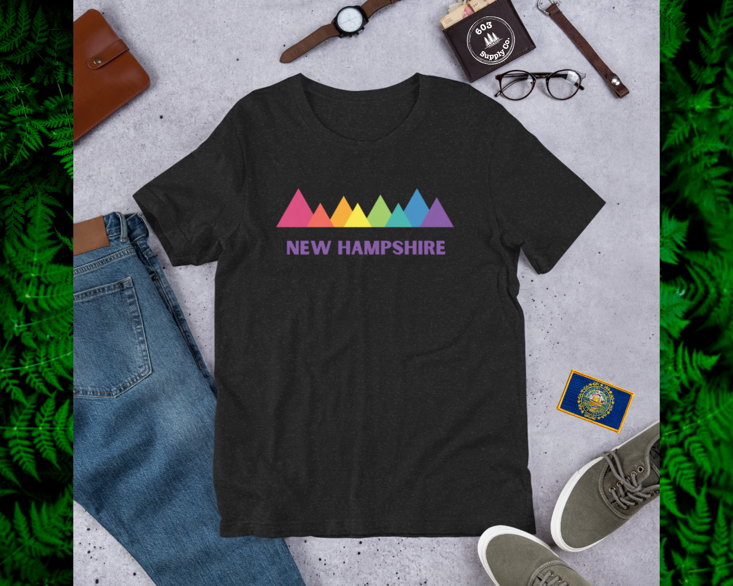 New Hampshire (Rainbow) - Unisex t-shirt