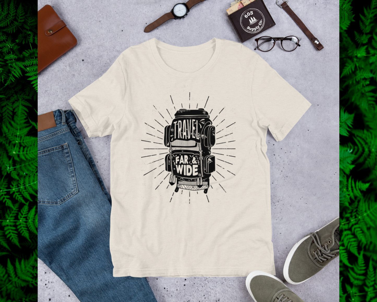 Travel Far & Wide (Black Graphic) - Unisex t-shirt