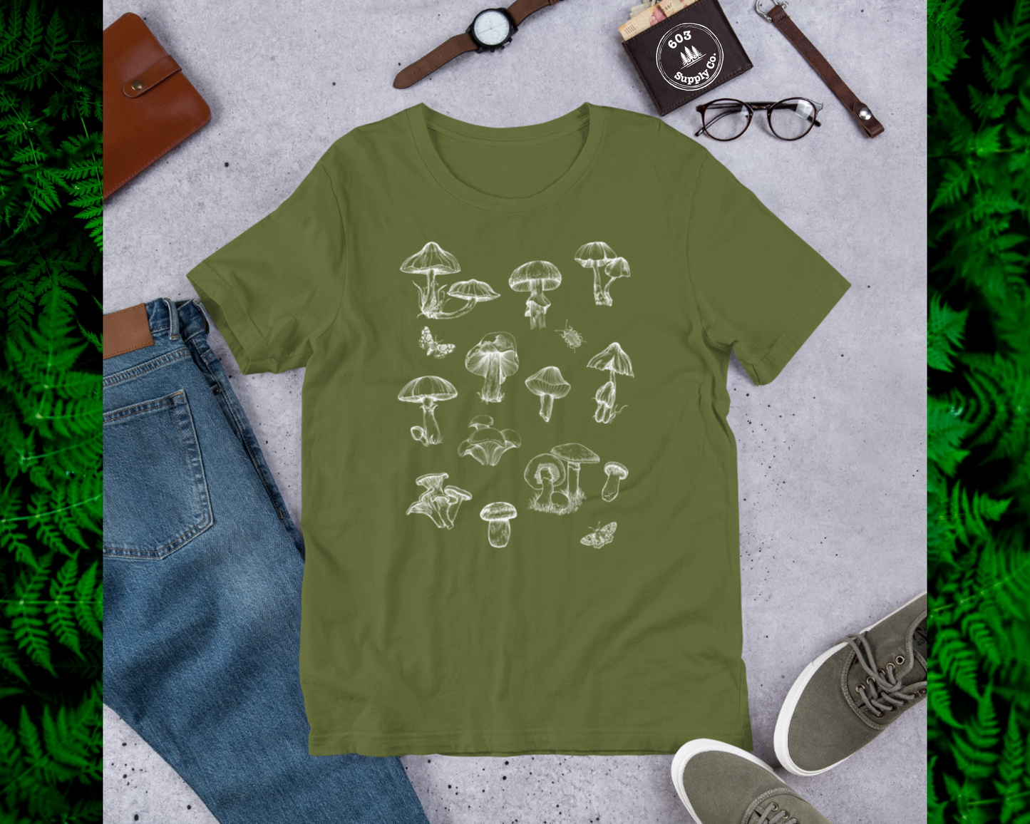 Mushroom Forager (White Graphic) - Unisex T-Shirt